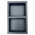 American Built Pro Shower Niche Tile Template, Plastic Rectangle wSplit Equal Sections SN2414 SPLE P1